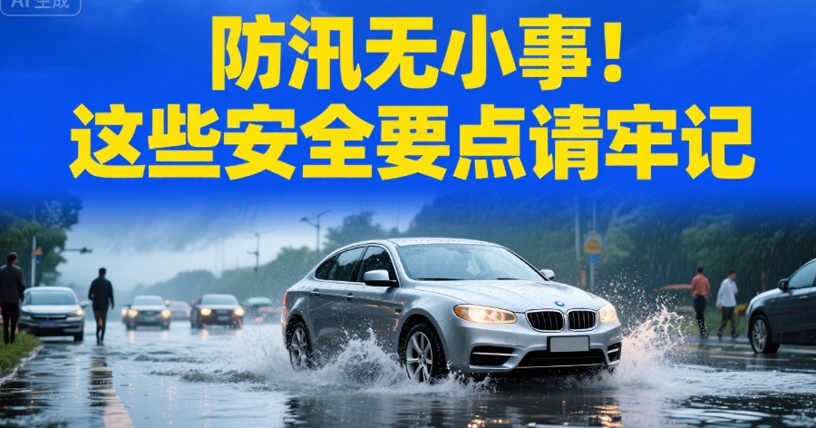防汛無小事！這些安全要點(diǎn)請(qǐng)牢記