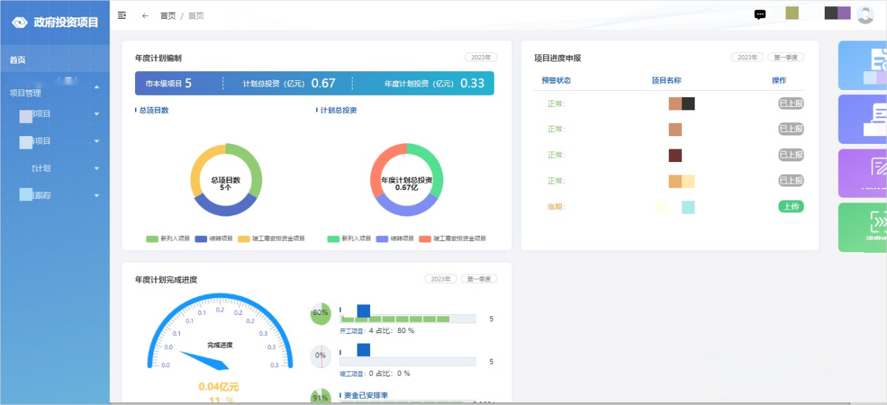 重大項(xiàng)目管理系統(tǒng)
